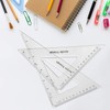 Coopay Large Triangle Ruler Set Square, 30/60 and 45/90 Degrees,