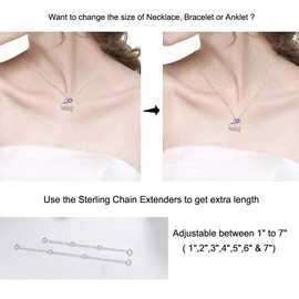 Dorella Sterling Silver Necklace Extenders Chain Set of 2 Pcs Pack 3" 4" - Solid 925 Sterling Silver Fine Chain Dianty Durable Adjustable