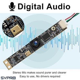 SVPRO Módulo de cámara USB de 8 MP con micrófono gran angular cámara de computadora de enfoque fijo 4K Lightburn cámara para grabador láser integrado 