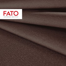 Fato - Trockene Papierservietten, Airlaid, Textileffekt, Packung mit 50 Servietten, Größe 40x40 gefaltet in 4, Dekorfarbe Schokolade