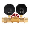 Watflow Water Gauge Pressure, Flow, & PSI Test Gauge,0-160psi,0-13 GPM,
