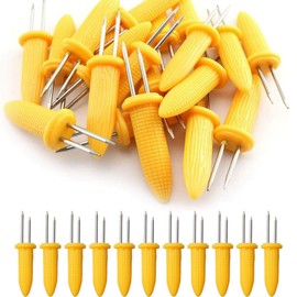 Corn Holders, 40 Pcs Corn Cob Holders, Stainless Steel Corn on The Cob Skewers, BBQ Corn Skewers, for Party/Picnic/Camping/Food Festival, Corn on The Cob Skewers Holders