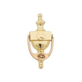 8 Inch Irish Door Knocker for Front Door Polished Brass Knocker for Home Decoration