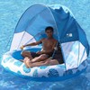 COOLCOOLDEE Inflatable Pool Float with Canopy,2 Person Floating Island,Extra Large