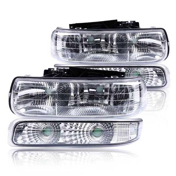 LQI Headlight Compatible with Chevy Silverado 1999 2000 2001 2002