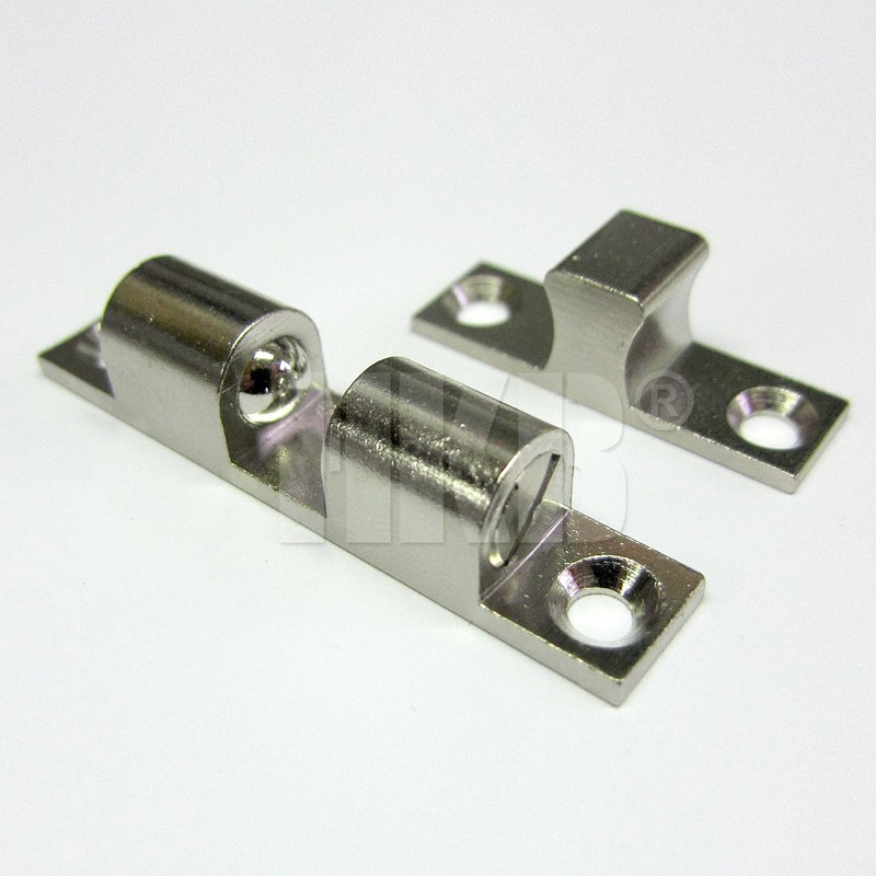 HKB® Door Catch Nickel-Plated Metal 1 Double Ball Catch Door