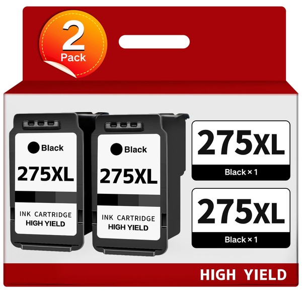 SANCTink 275XL Black Ink Cartridge Remanufactured Replacement for Canon 275XL