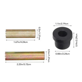 Kit de Manguito de Buje de Resorte de Hoja Trasera, Kit de Buje de Grillete Y Ojo de Resorte Trasero 102506601 Reemplazo para Club Car Precedent