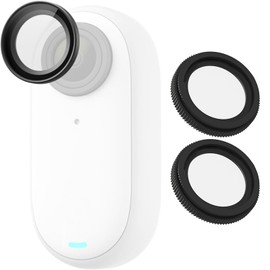 Lens Protector Compatible with Insta360 GO 3/GO 2 Action Camera Lens Cap, Lens Protector, Protective Case, Anti-fall, Anti-Fog, Anti-Fouling, Anti-Scratch Lens Accessories, 2 Pack