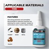 CYAFIXED Strong Cyanoacrylate (CA) Super Glue, Penetration Fast Thin Viscosity