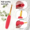 5PCS Crochet Hook Grips Set Ergonomic Crochet Hook Handle Multi-Size
