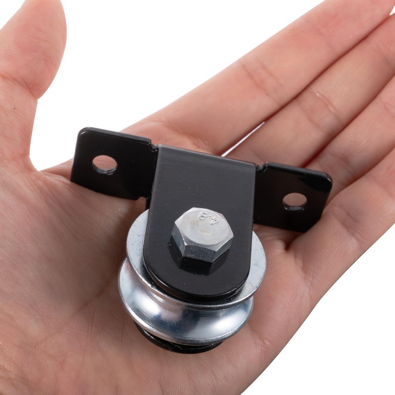 SHINIYUKI Black Pulley Wheel, Small Wall Mount Cable Pulley System
