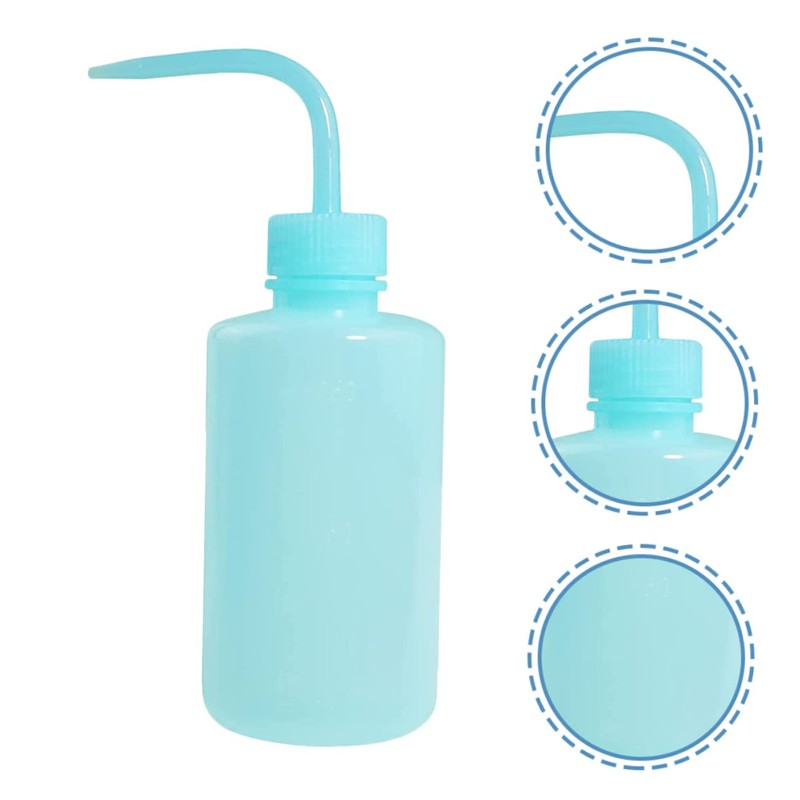 Healeved 4Pcs Squeeze Rinse Bottle for Eyelash Extensions Salad Jam
