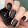 Matte Black Nail Polish - Atomic Polish - Carbon (C)