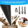 5Pcs Firewood Log Splitter Drill Bit Steel Wood Splitting Logs