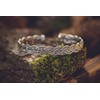 Windalf Lucana Braided Bracelet Diameter 5.8 cm Silver Jewellery Handmade