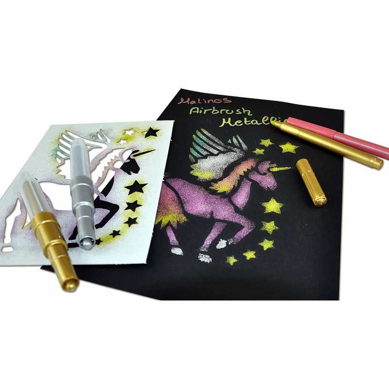 MALINOS 300969 XXL Airbrush Metallic, Colourful, Pack of 29 (Pack