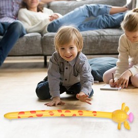 Inflatable Animals, Giant Cute Panda Zebra Inflatable Toys, Inflatable Giraffe for Children Animal Theme Birthday Party Decoration Supplies, 6PCS (Random Colors)