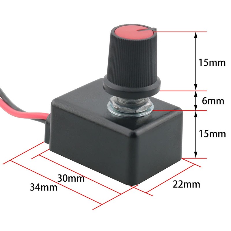 Ruiwaer 0-10V 1-10V LED Dimmer Knob Controller Rotary Switches for