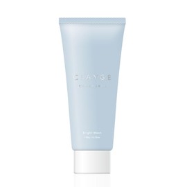CLAYGE Cleige Bright Wash, 4.2 oz (120 g), Moist Cleansing Foam, Fine Particulate Scrub Blend, For Those Concerned About Dullness, Transparent Clay Facial Cleansing, Ceramide, Vitamin C Derivative