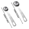 4 PCS Measuring Spoons Stainless Steel Tablespoon Small Metal Teaspoons