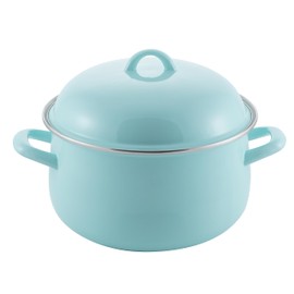 McSunley 6 Quart Porcelain Enamel Dutch Oven, Light Blue