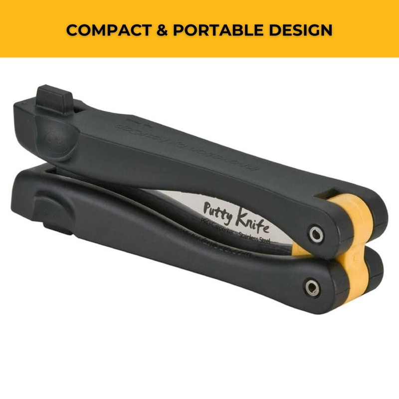FastCap Pocket Putty Knife with Foldable Nylon Handle for Carpentry