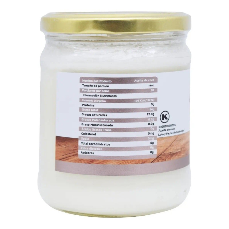 Aceite Coco Virgen Vidanat 420ml Superfood