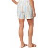 Briggs Ladies' Linen Blend Pull-On Short (Blue Stripe, S)
