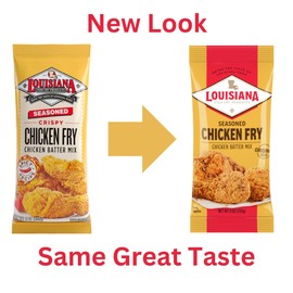 Louisiana Seasoned Chicken Fry Batter 9 oz (Pack of 12) - Crispy Southern Coating Mix for Fried Chicken - Delicious and Convenient Coating Filled with Cajun Flavor - Easy to Make Recipe - Just Add Water