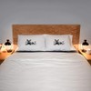 2 x 'French Bulldog with Butterflies' Cotton Pillow Cases (PW00040449)