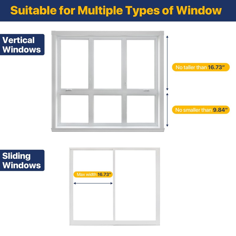 Adjustable Window Security Bars (White-1PCS, 9.8-16.7In)