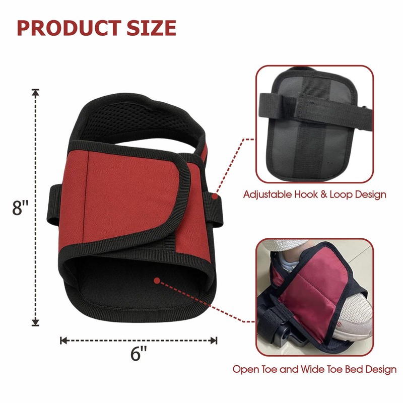 Wheelchair Foot Rest Straps for Elderly & Disabled - Non-Slip