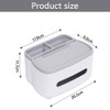 Multifunctional Rectangular Tissue Box Cover with Storage Organizer – 2-Piece