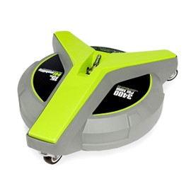 Hiclean 15" Pressure Washer Surface Cleaner with Wheels 3400 PSI Max, Surface Cleaner for Power Washer Attachment for Concrete, Patio, Sidewalk, and Driveways