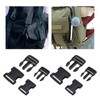 VGOL 8PCS Plastic Quick Side Release Buckle Clips Contoured Side