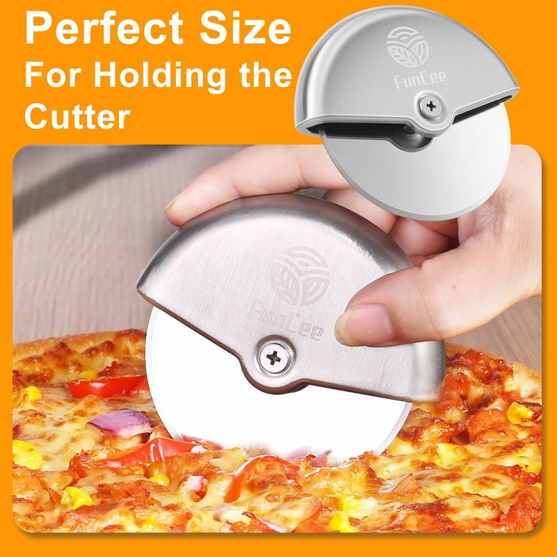 Premium Pizza Cutter Wheel with Sharp Blade For Cutting Through