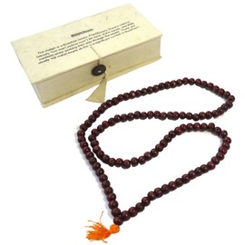 Fair Trade Rosewood Mala/Mallah Beads in Presentation Box
