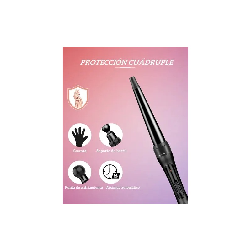 Rizadora Cabello 5 En 1 Intercambiable Cerámica Profesional