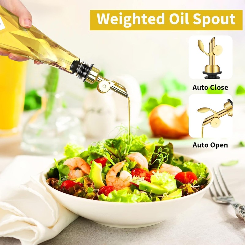 MUVEKA Olive Oil Dispenser Bottle for Kitchen