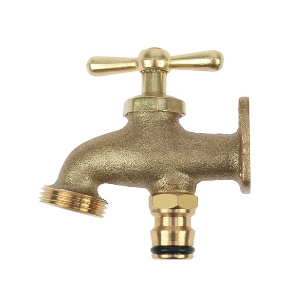 Darlac Take Anywhere Outside Tap - Solid Brass Outdoor Tap Compatible with Hose Fittings - Ideal Garden Tap for Allotments, Sables and Builder Yards - No Plumbing Required