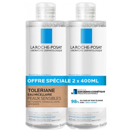 La Roche-Posay Tolériane Eau Micellaire Sensitive Skin Set of 2 x 400 ml