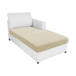 MAXIJIN Waterproof Sofa Seat Cushion Cover Jacquard Fabric Sofa Seat Cover for Sofa Cushion L Shaped Chaise Longue Furniture Protection (Dark Grey, Chaiselounge)