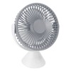 Mini Desk Fan with Hook USB Rechargeable 3 Speeds Wind