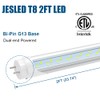 JESLED 2FT T8 LED Type A+B Tube Light, 12W(30W Equivalent),
