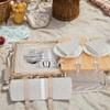 Multifunctional Wicker Picnic Basket Set for 4 with Blanket and