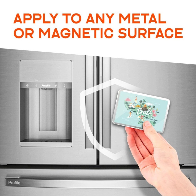 Classic Rectangle Magnet with Stand - Bali Floral Summer Adventure