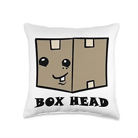 BIG BOX PILLOW ( LARGE SOFT THROW FUNNY COOL CARTOON COUCH ) Throw Pillow