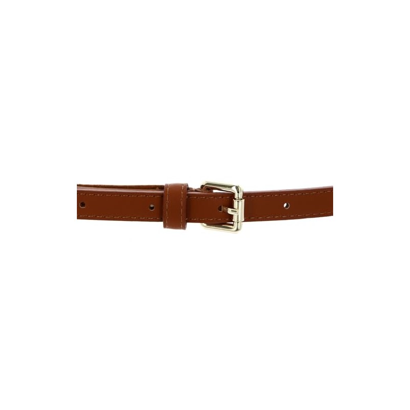 VALENTINO Emma Winter Belt W85 Cuoio/Oro - Can be Shortened,