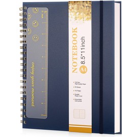 Notebook A4,COZY CORE A4 Large Pink Notebooks for Women Men, 8.5” X 11” Spiral Notebook Journal, College Ruled Lined Journal, 100 GSM Paper, Plastic Hardcover Spiral Bound Journals for Work, School